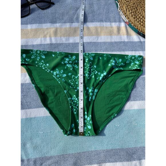 NWT, Women, Aerie, Bikini Bottom, Green Tie Dye Floral, Size L - Picture 4 of 6